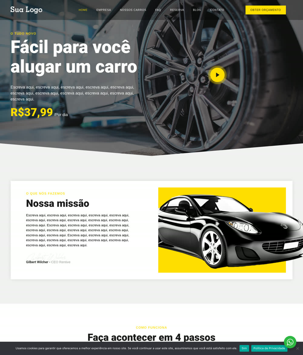 Modelo 030 - Aluguel de carros