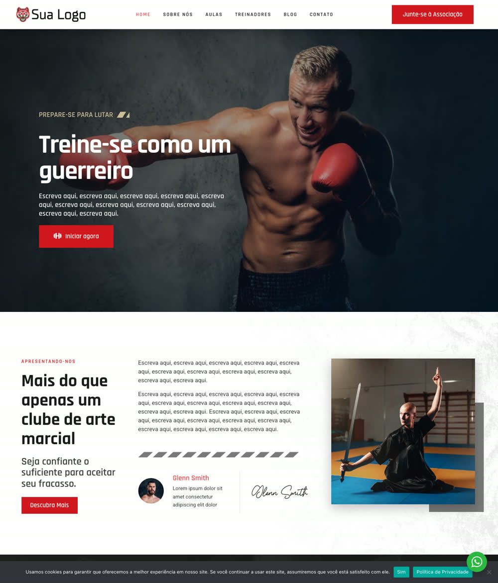 Modelo 033 - Academia e artes marciais