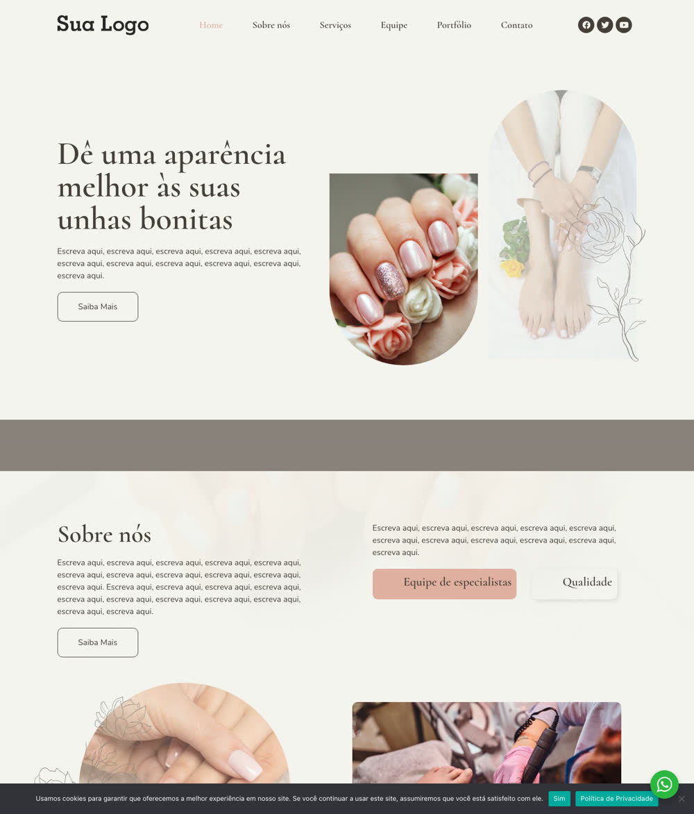 Modelo 037 - Manicure e beleza